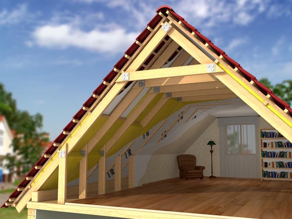 653 Устройство мансардной крыши деревянного дома
