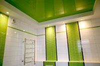 1020 Потолок натяжной в ванной: практичность и изысканность