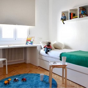 Светлая комната для ребенка дошкольного возраста