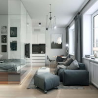 33903 Идеи и варианты красивого оформления дизайна квартиры-студии