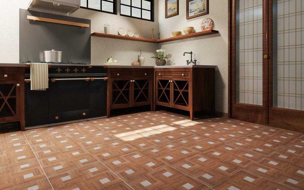Керамическая плитка – лучшее напольное покрытие для кухонь и прихожих