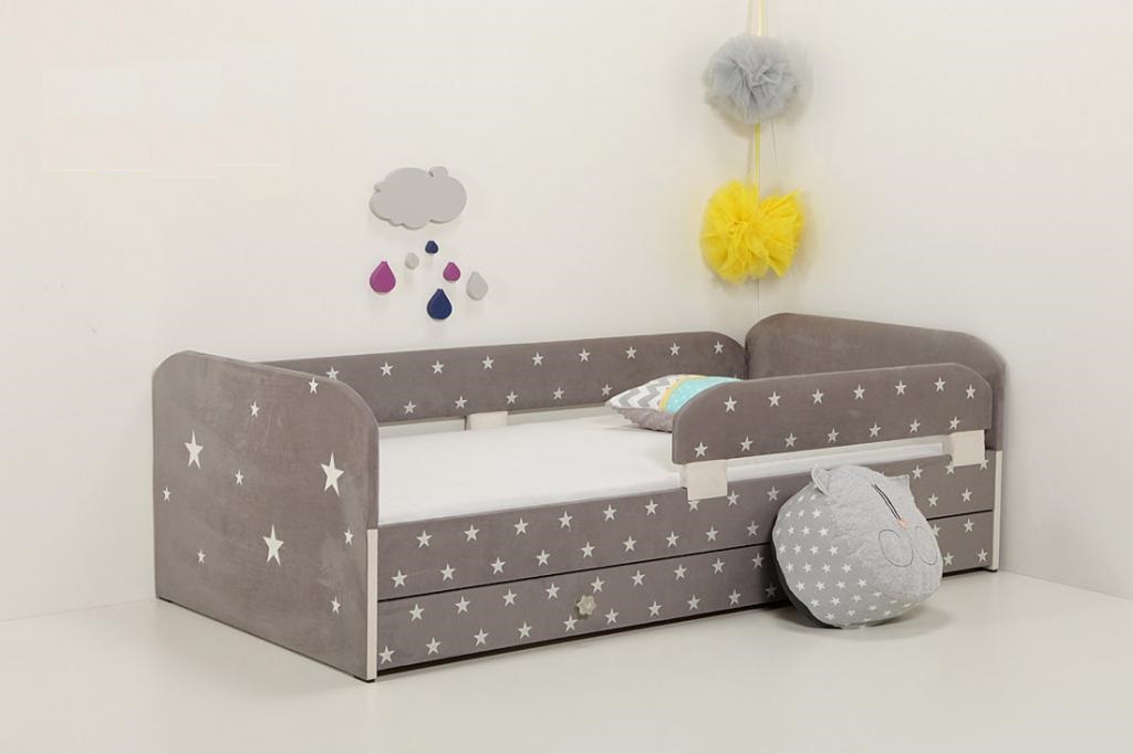 детская кровать с мягкими бортиками