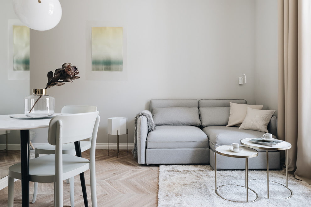 диван в гостиную минимализм фото