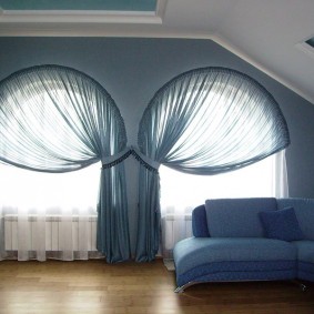 шторы в гостиной варианты фото