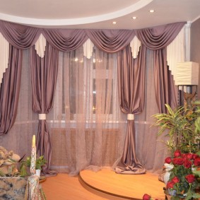 шторы в гостиной фото оформление