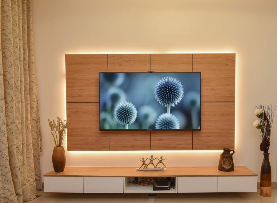 Декоративное панно на стену под телевизор