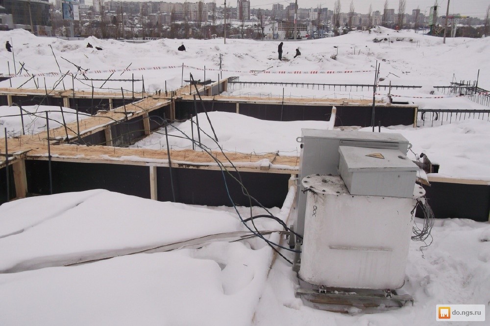 Что следует предпринимать при заливке бетонного фундамента во время зимних морозов